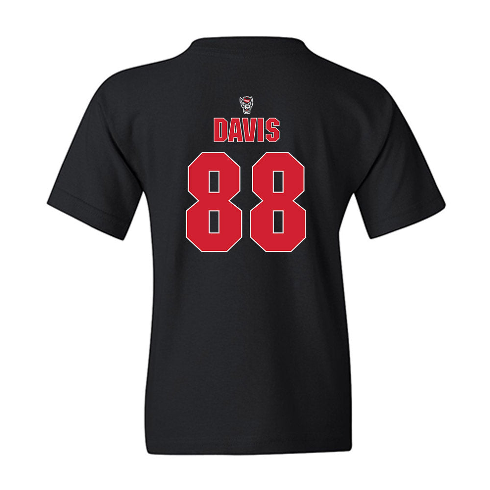NC State - NCAA Football : Lamaris Davis - Sports Shersey Youth T-Shirt-1