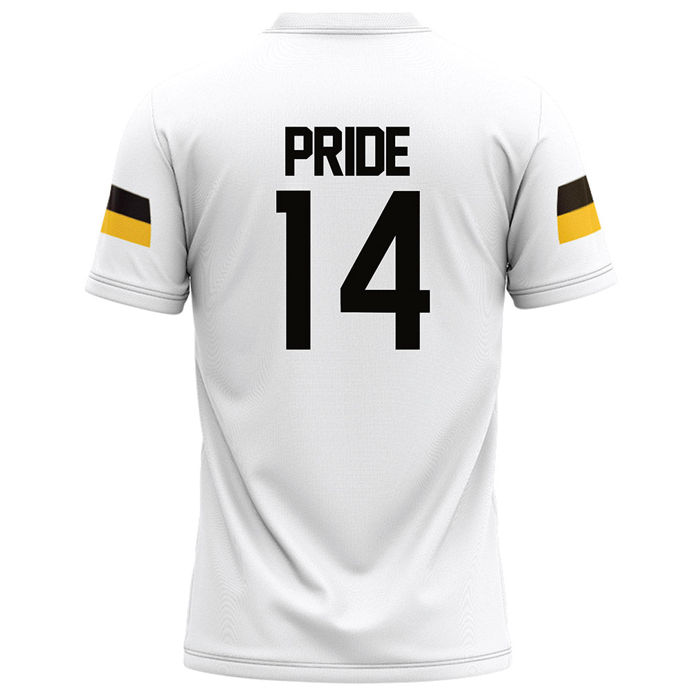 Southern Miss - NCAA Football : Jordan Pride - White Football Jersey-1