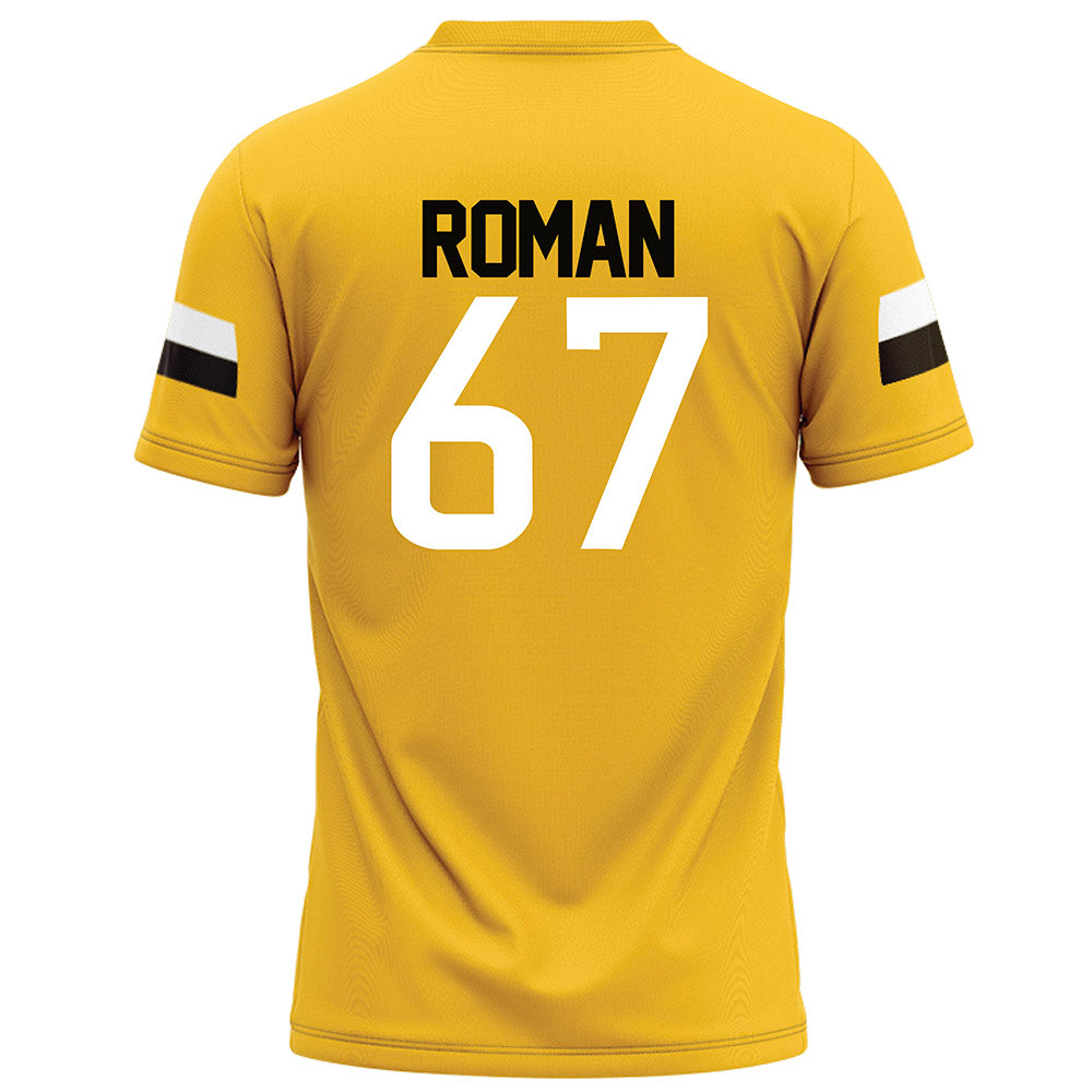 Southern Miss - NCAA Football : Broderick Roman - Gold Football Jersey-1