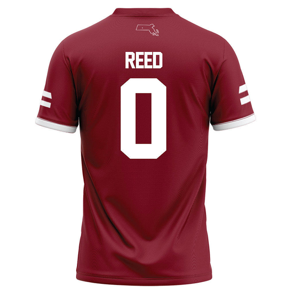 UMass - NCAA Football : Isaiah Reed - Maroon Football Jersey-1
