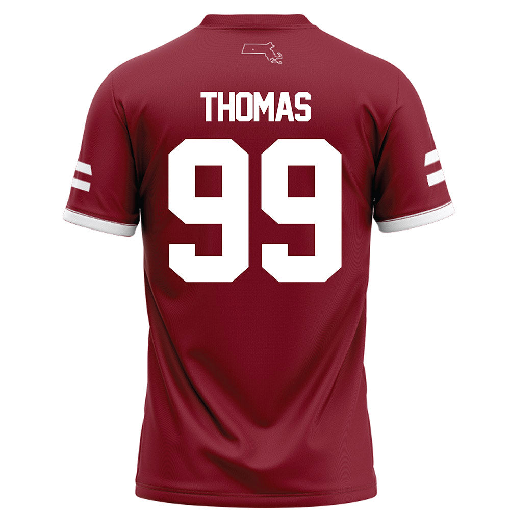 UMass - NCAA Football : Kamarion Thomas - Maroon Football Jersey-1