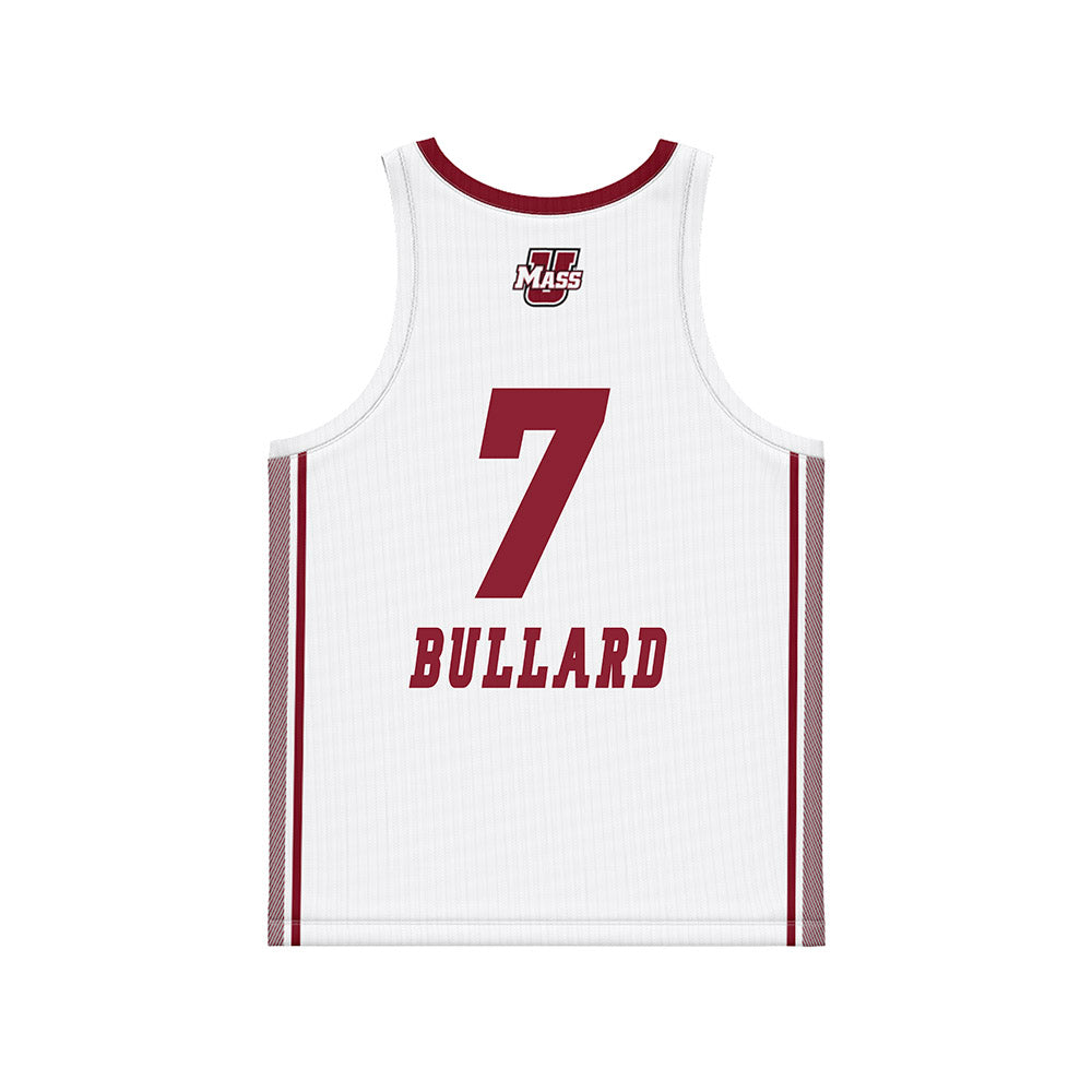 UMass - NCAA Women's Basketball : Leah Bullard - White Basketball Jersey-1
