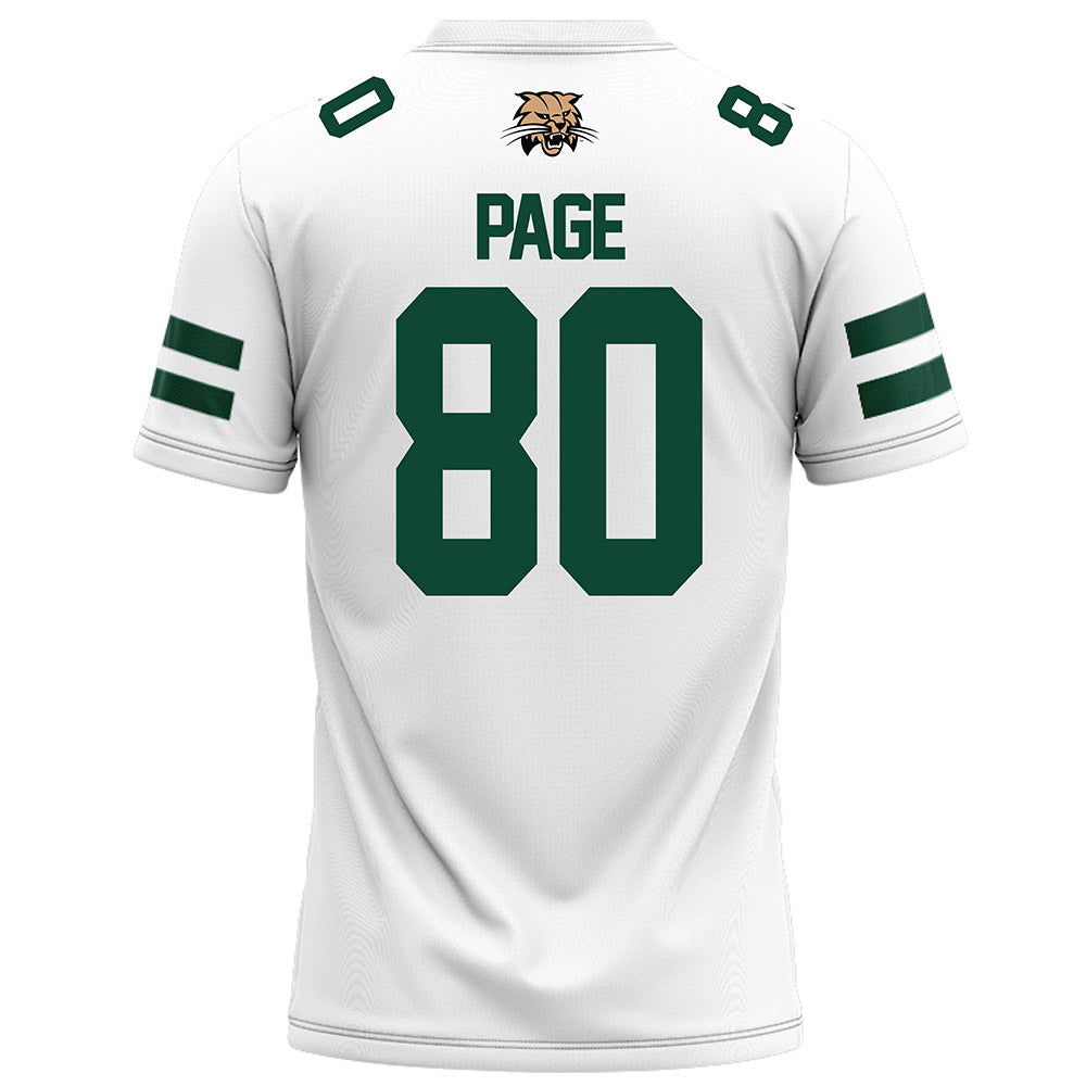 Ohio - NCAA Football : Kaden Page - White Football Jersey-1