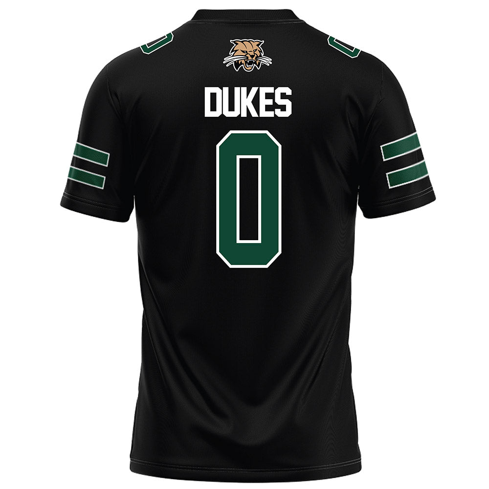 Ohio - NCAA Football : Nehemiah Dukes - Black Football Jersey-1