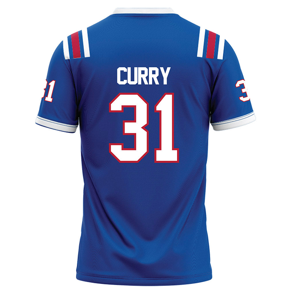 LA Tech - NCAA Football : Brayden Curry - Blue Football Jersey-1