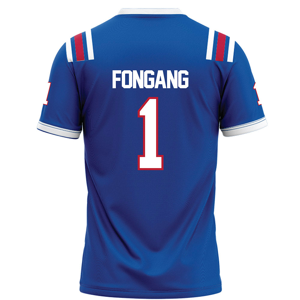 LA Tech - NCAA Football : Sam Fongang - Blue Football Jersey-1