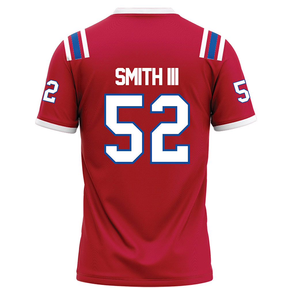 LA Tech - NCAA Football : Troy Smith III - Red Football Jersey-1