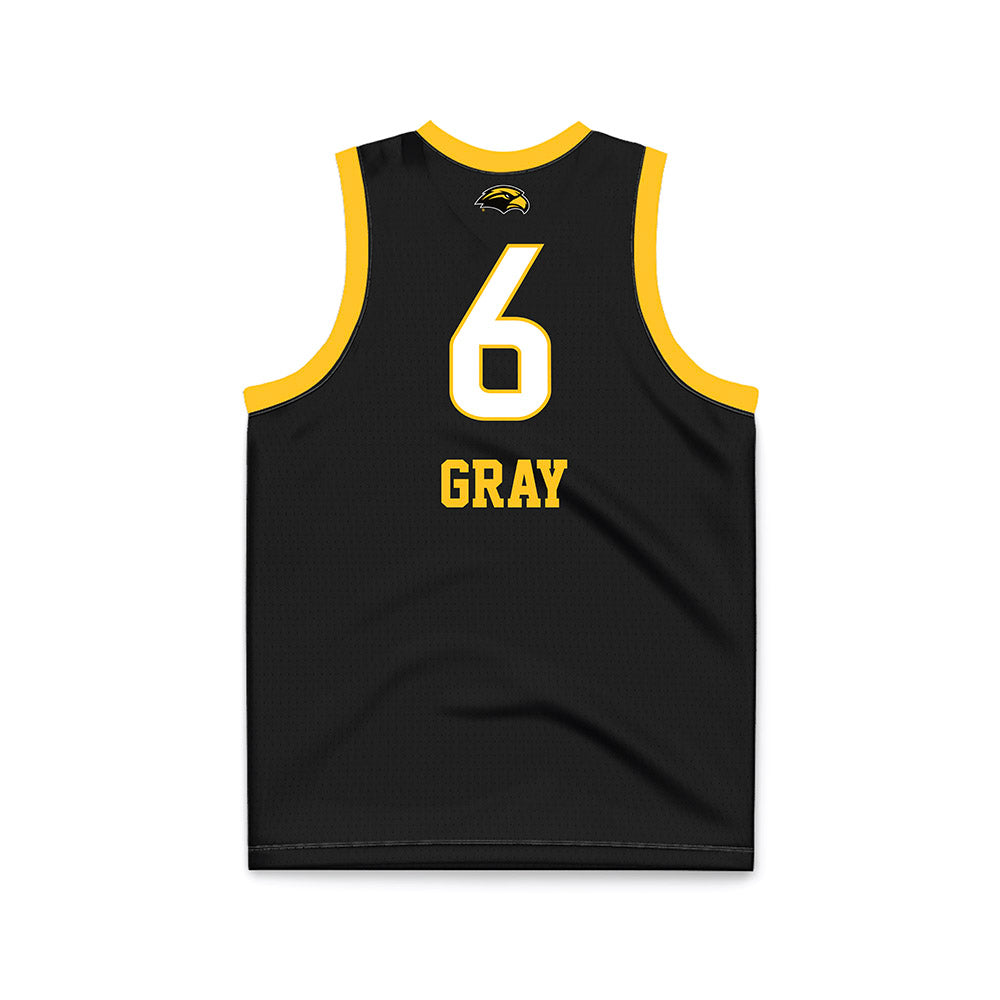 Southern Miss - NCAA Women's Basketball : Brikayla Gray - Black Basketball Jersey-1