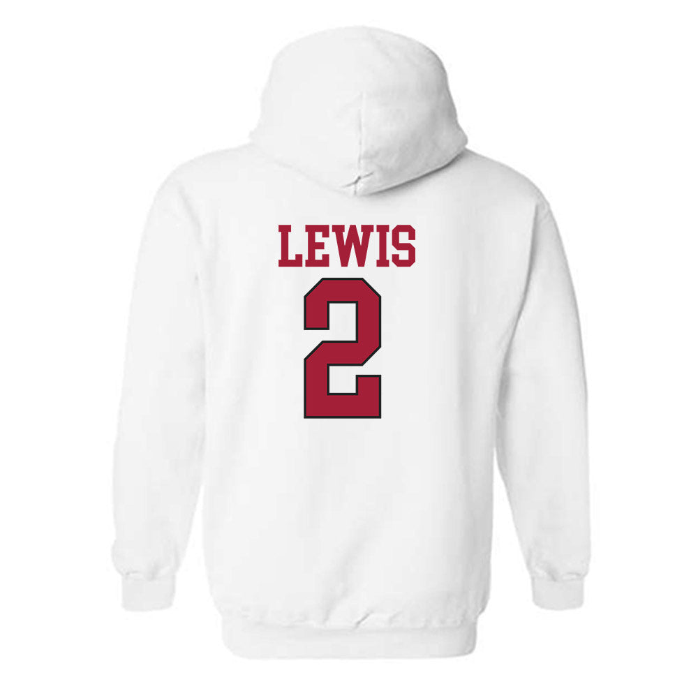 Arkansas - NCAA Football : Shelton Lewis - Replica Shersey Hooded Sweatshirt-3