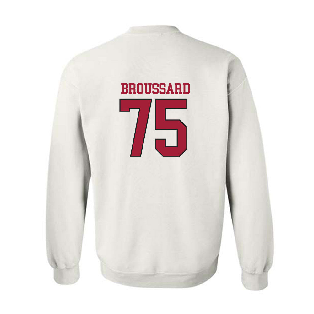 Arkansas - NCAA Football : Kavion Broussard - Replica Shersey Crewneck Sweatshirt-1