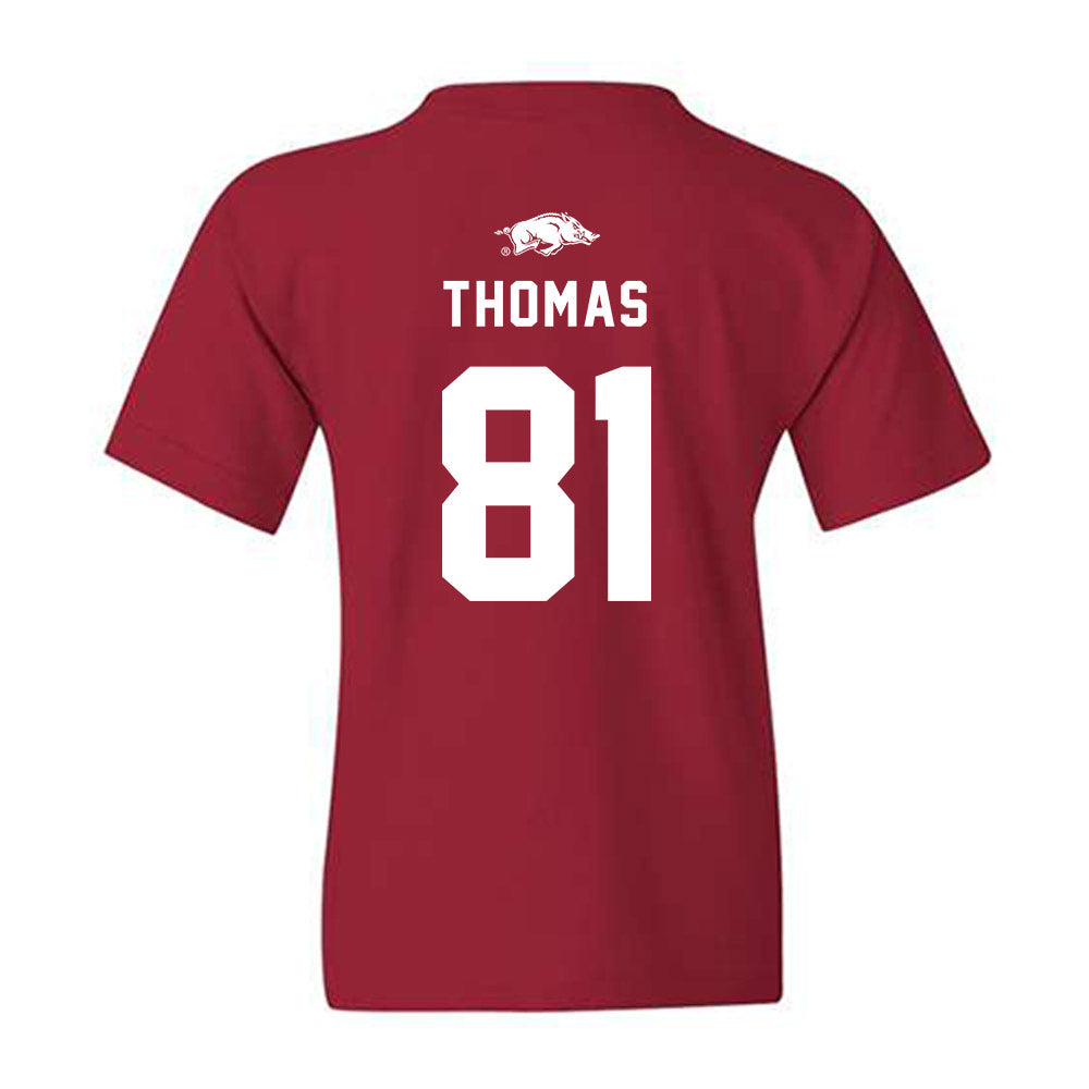 Arkansas - NCAA Football : Dai'Shaun Thomas - Replica Shersey Youth T-Shirt-1