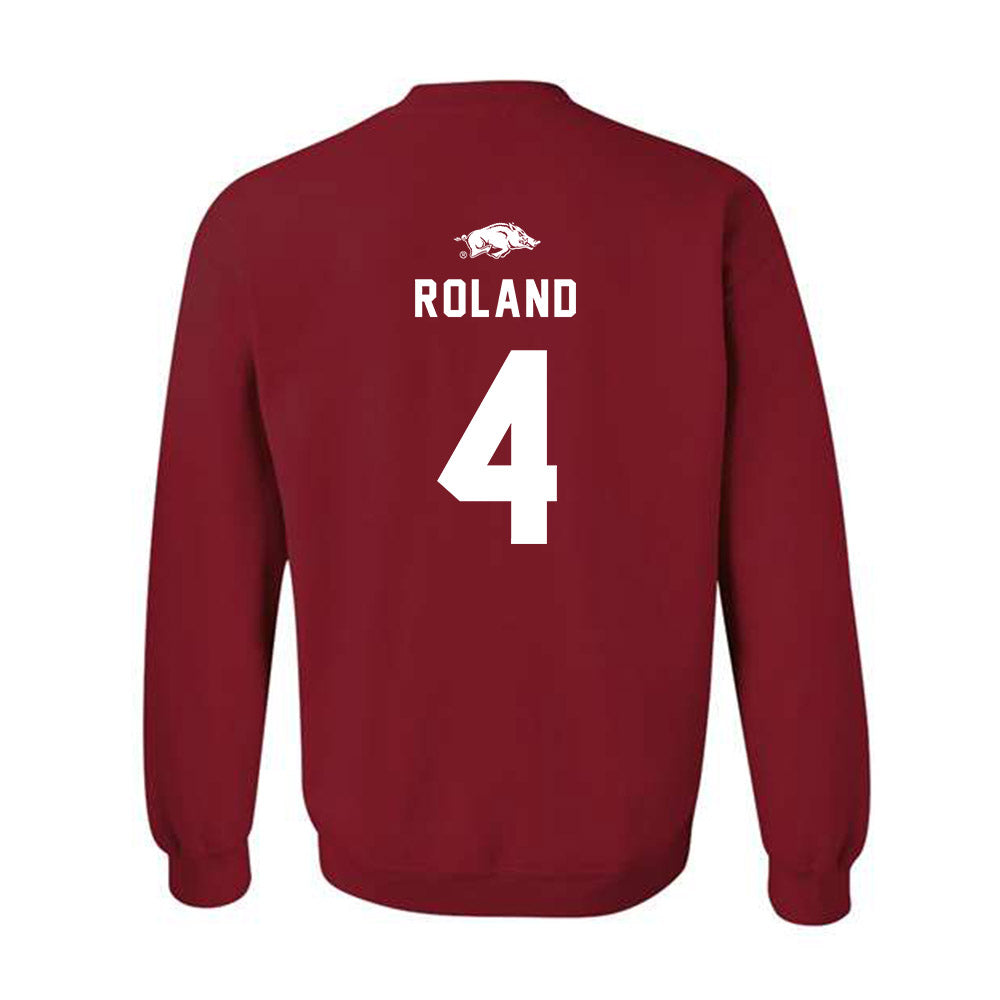 Arkansas - NCAA Football : Lakhi Roland - Replica Shersey Crewneck Sweatshirt-1