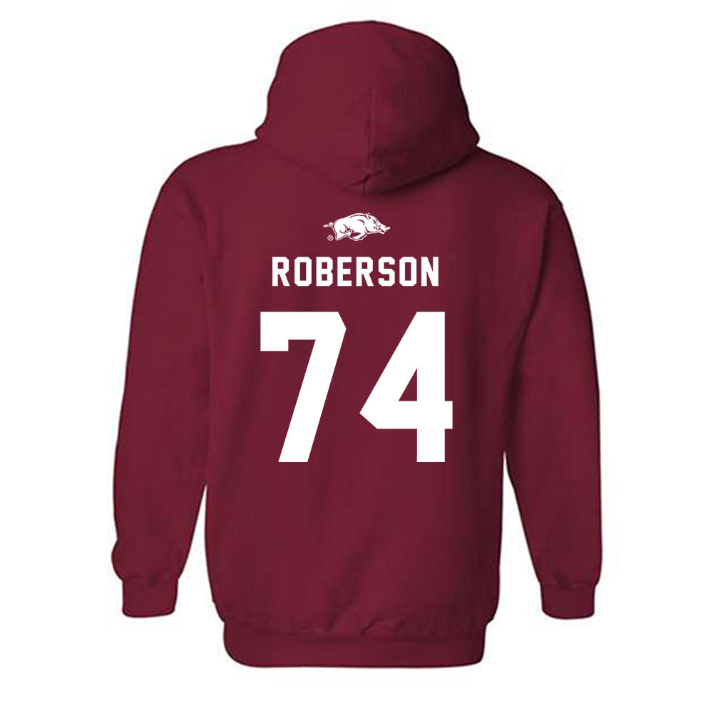 Arkansas - NCAA Football : Terence Roberson - Replica Shersey Hooded Sweatshirt-1