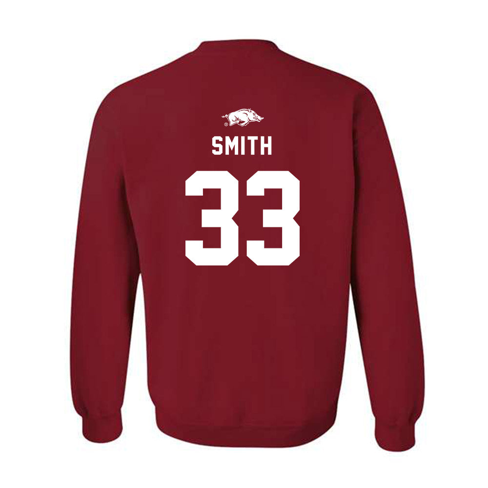 Arkansas - NCAA Football : Jakore Smith - Replica Shersey Crewneck Sweatshirt-1