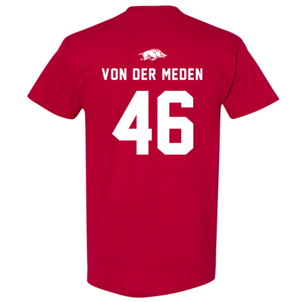 Arkansas - NCAA Football : Charlie von der Meden - Replica Shersey T-Shirt
