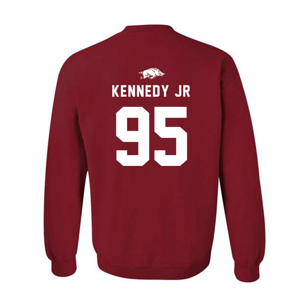 Arkansas - NCAA Football : Anthony Kennedy jr - Replica Shersey Crewneck Sweatshirt-1