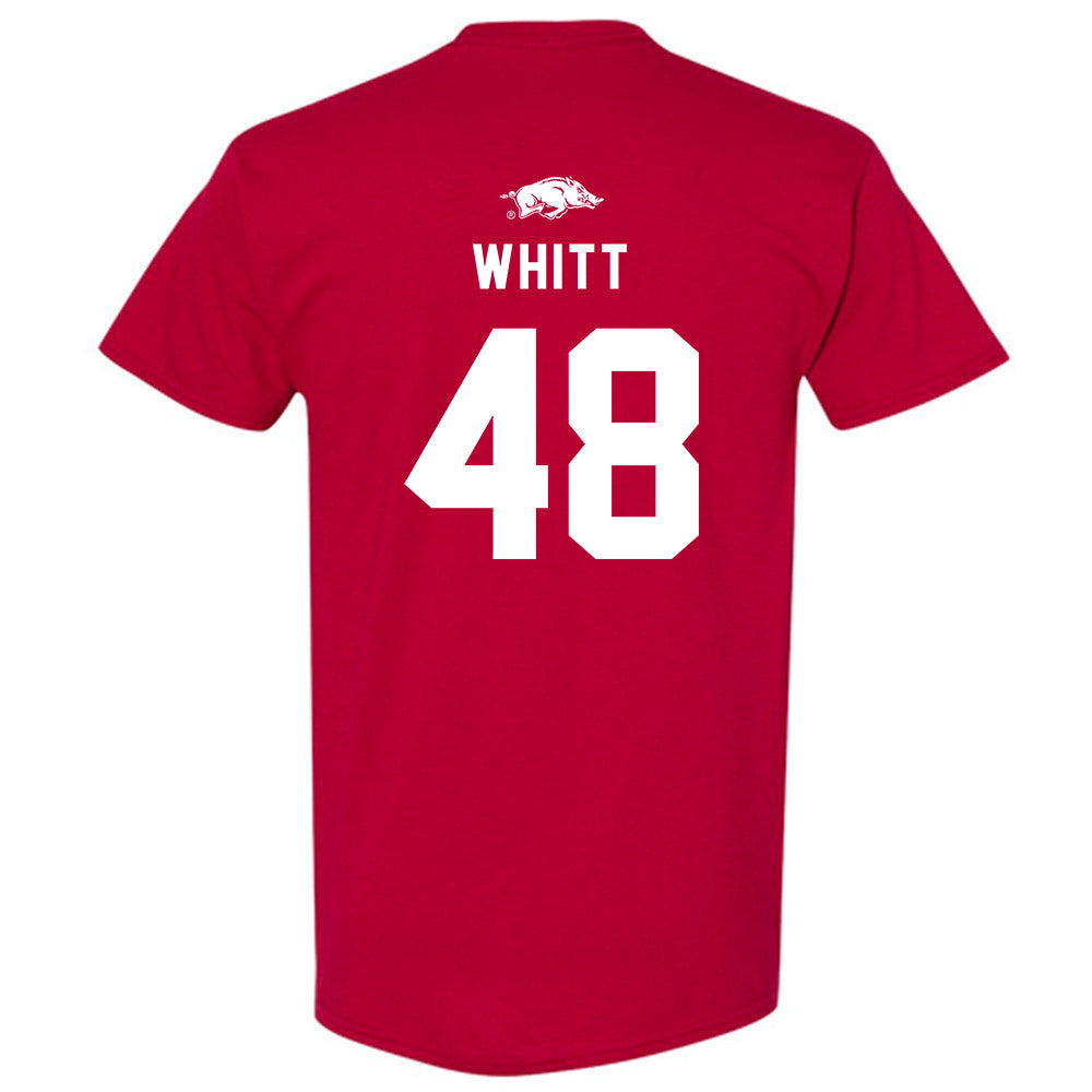 Arkansas - NCAA Football : Joseph Whitt - Replica Shersey T-Shirt-1