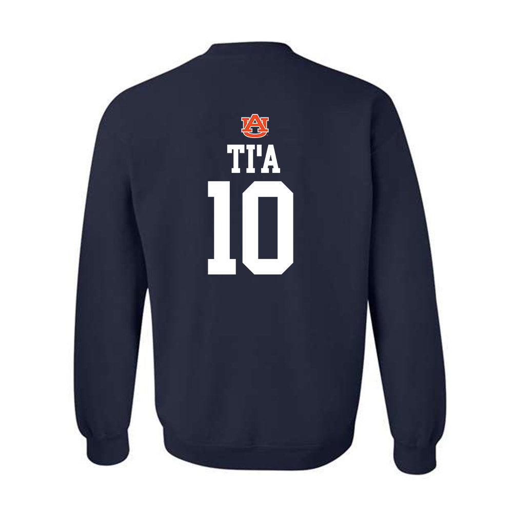 Auburn - NCAA Football : Tristan Ti'a - Replica Shersey Crewneck Sweatshirt-1