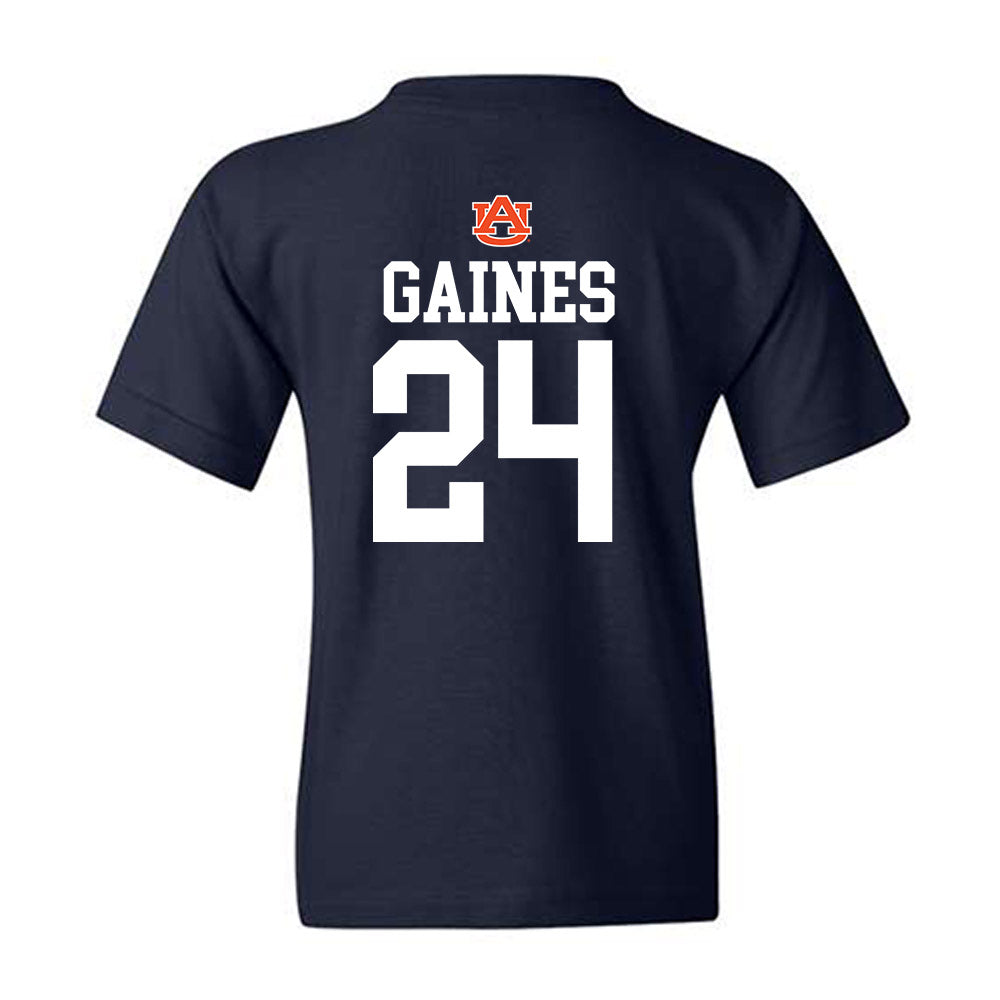 Auburn - NCAA Women's Soccer : Aurora Gaines - Replica Shersey Youth T-Shirt-1