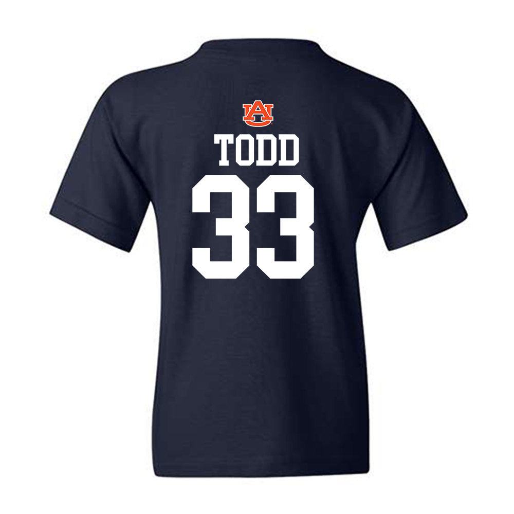 Auburn - NCAA Football : Kamari Todd - Replica Shersey Youth T-Shirt-1