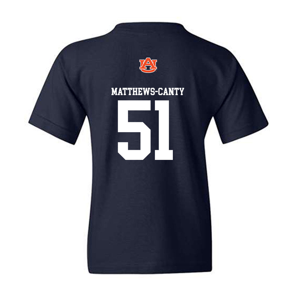 Auburn - NCAA Football : Michael Matthews-Canty - Replica Shersey Youth T-Shirt-1