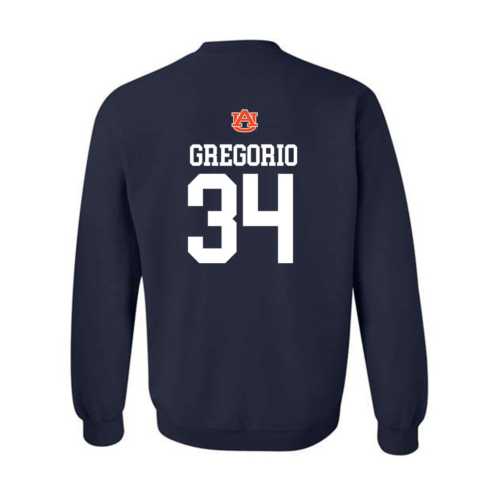 Auburn - NCAA Baseball : Logan Gregorio - Replica Shersey Crewneck Sweatshirt-1