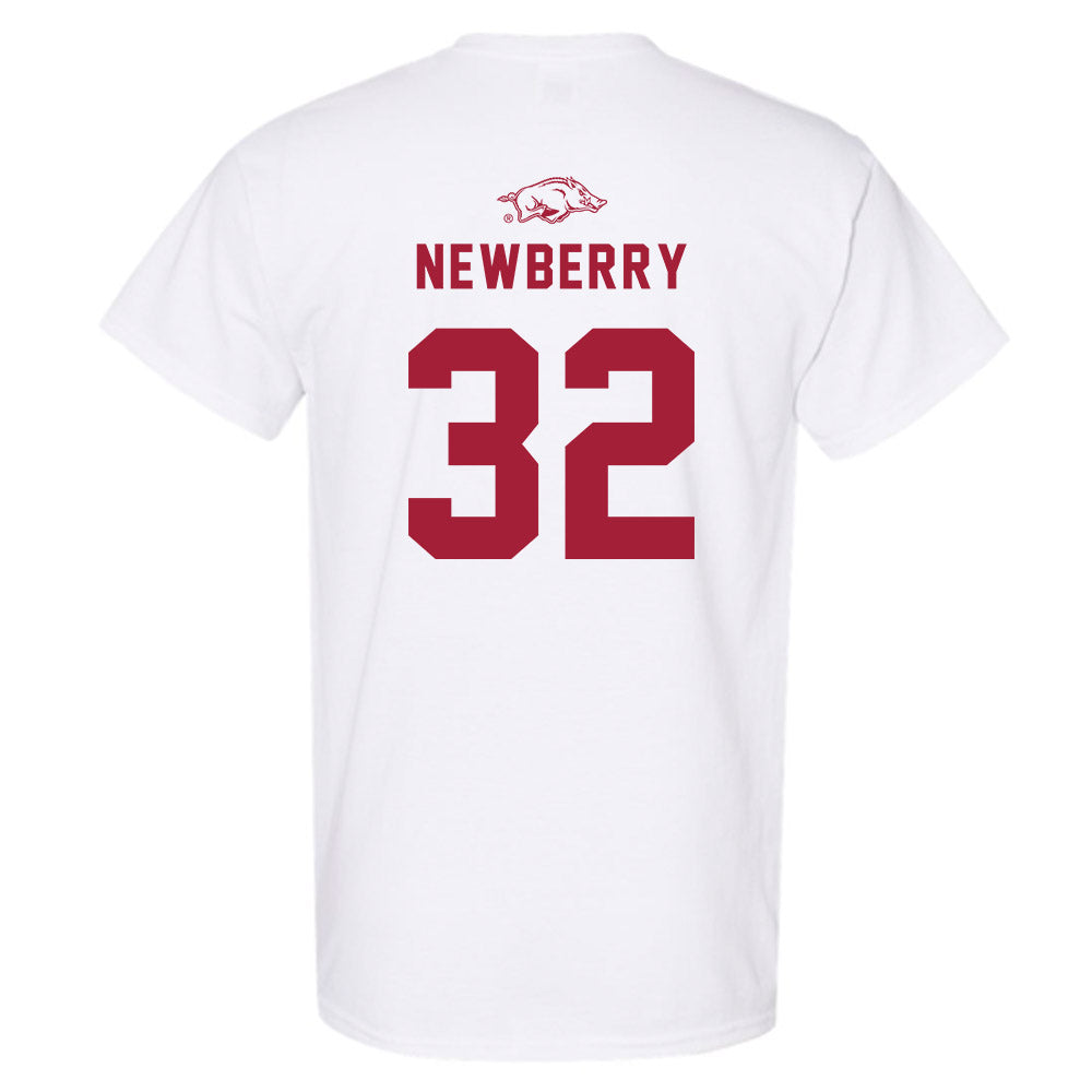 Arkansas - NCAA Baseball : Trystan Newberry - Replica Shersey T-Shirt-1