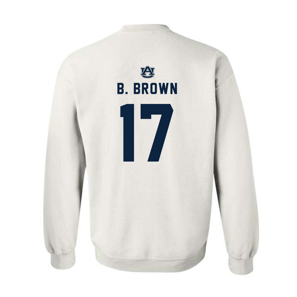 Auburn - NCAA Football : Byrum Brown - Replica Shersey Crewneck Sweatshirt-1