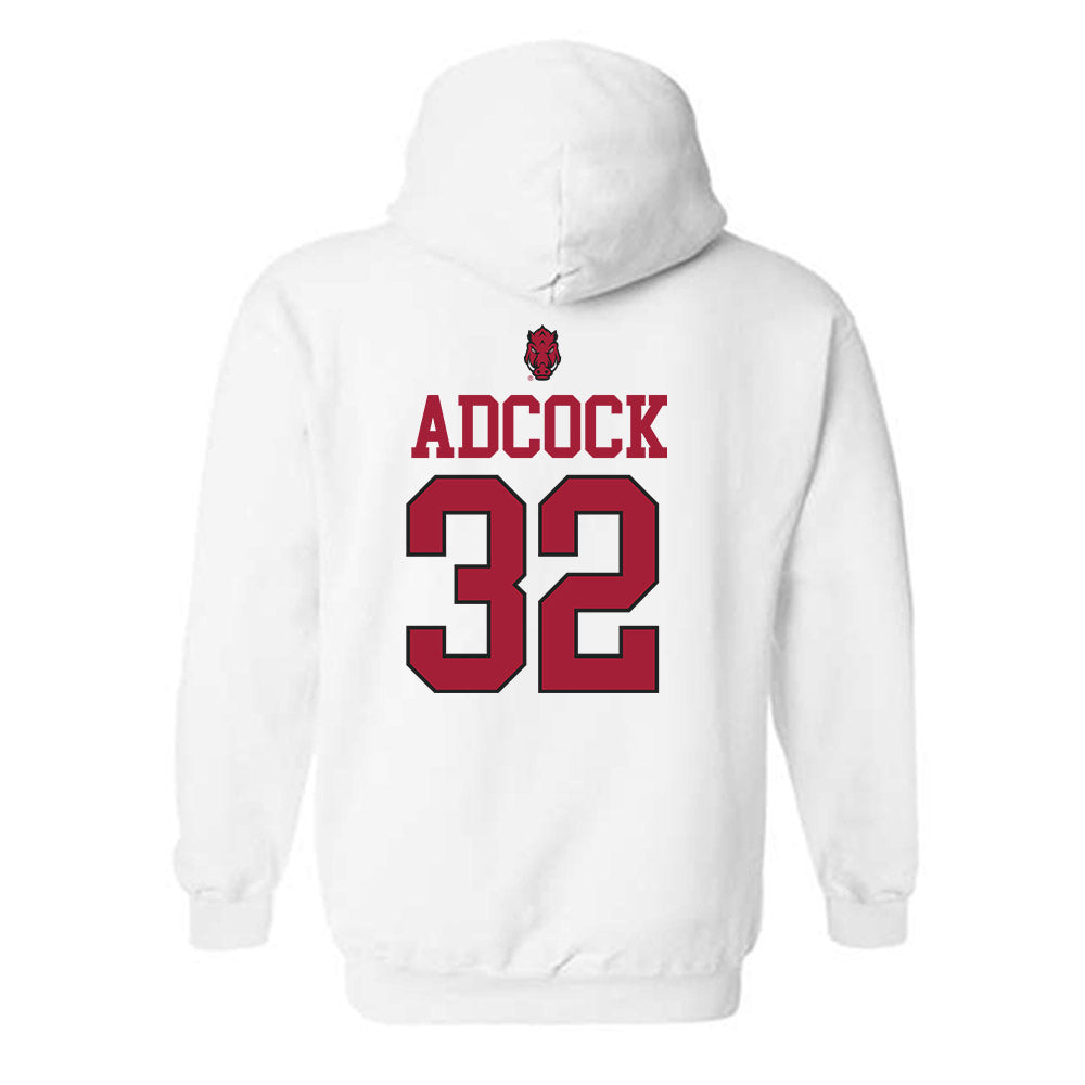 Arkansas - NCAA Football : Matt Adcock - Classic Shersey Hooded Sweatshirt-1