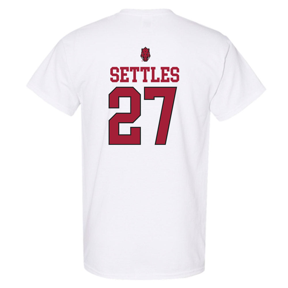 Arkansas - NCAA Football : Cameron Settles - Classic Shersey T-Shirt-1