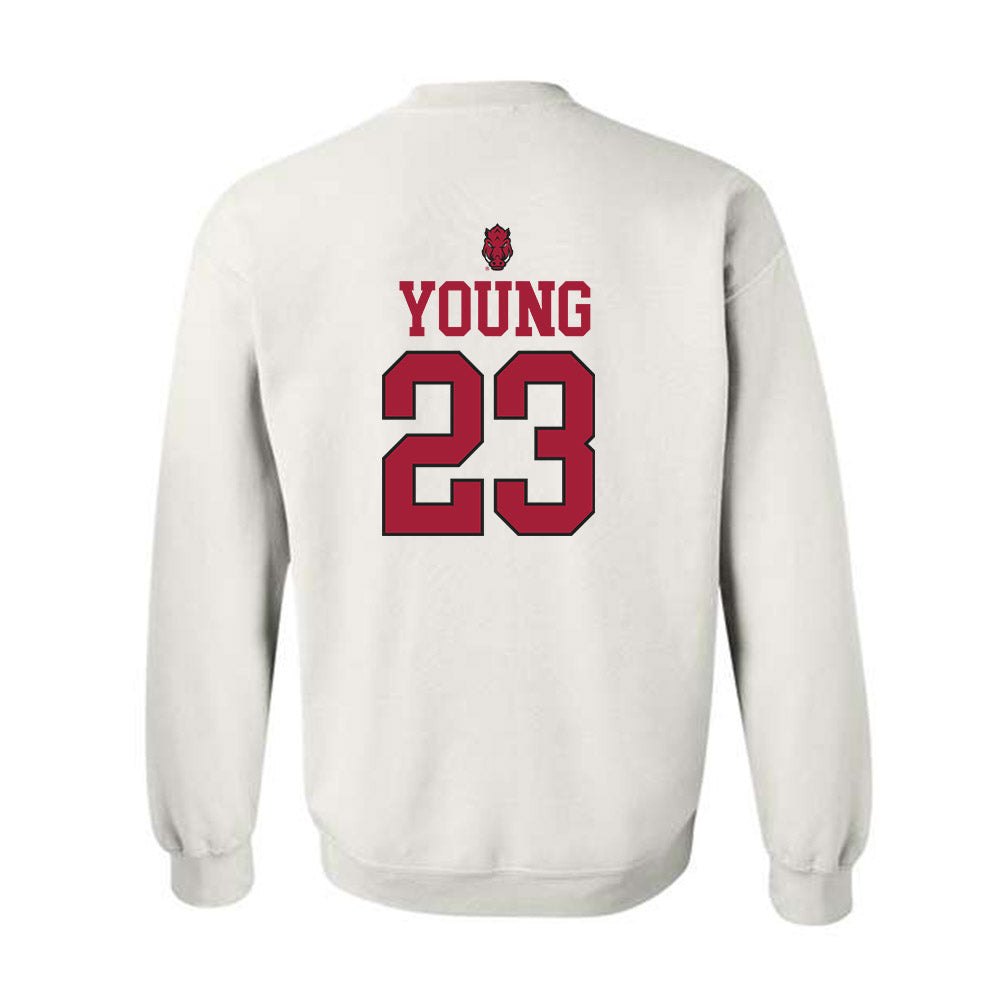 Arkansas - NCAA Football : Kevin Young - Classic Shersey Crewneck Sweatshirt-1