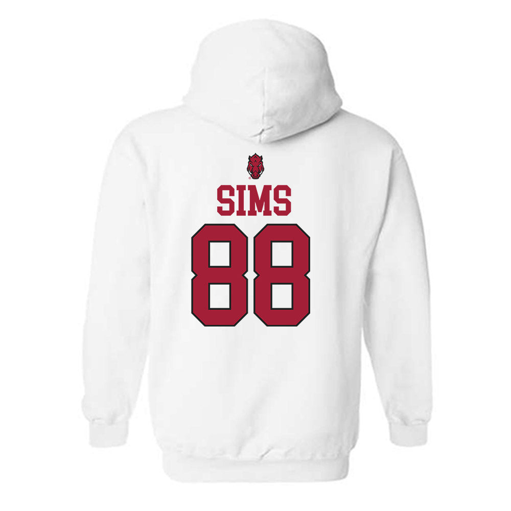 Arkansas - NCAA Football : Xadavien Sims - Classic Shersey Hooded Sweatshirt-1