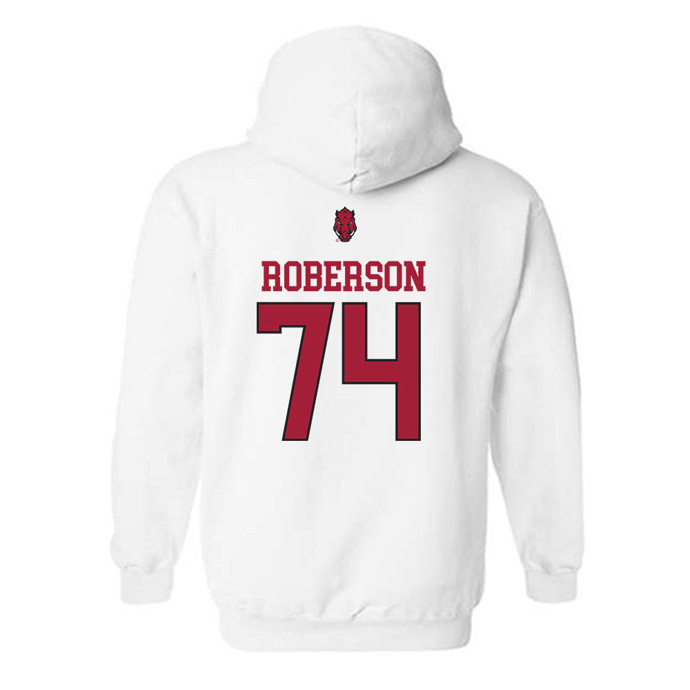 Arkansas - NCAA Football : Terence Roberson - Classic Shersey Hooded Sweatshirt-1