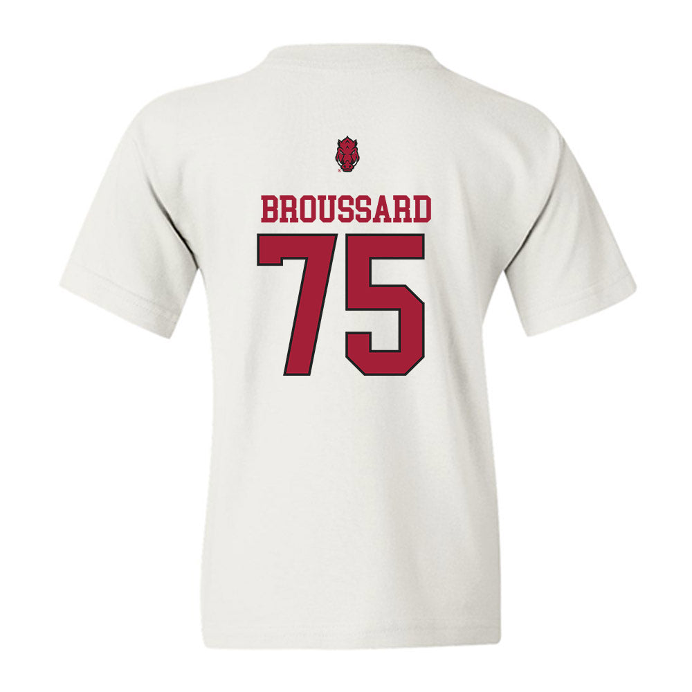 Arkansas - NCAA Football : Kavion Broussard - Classic Shersey Youth T-Shirt-1