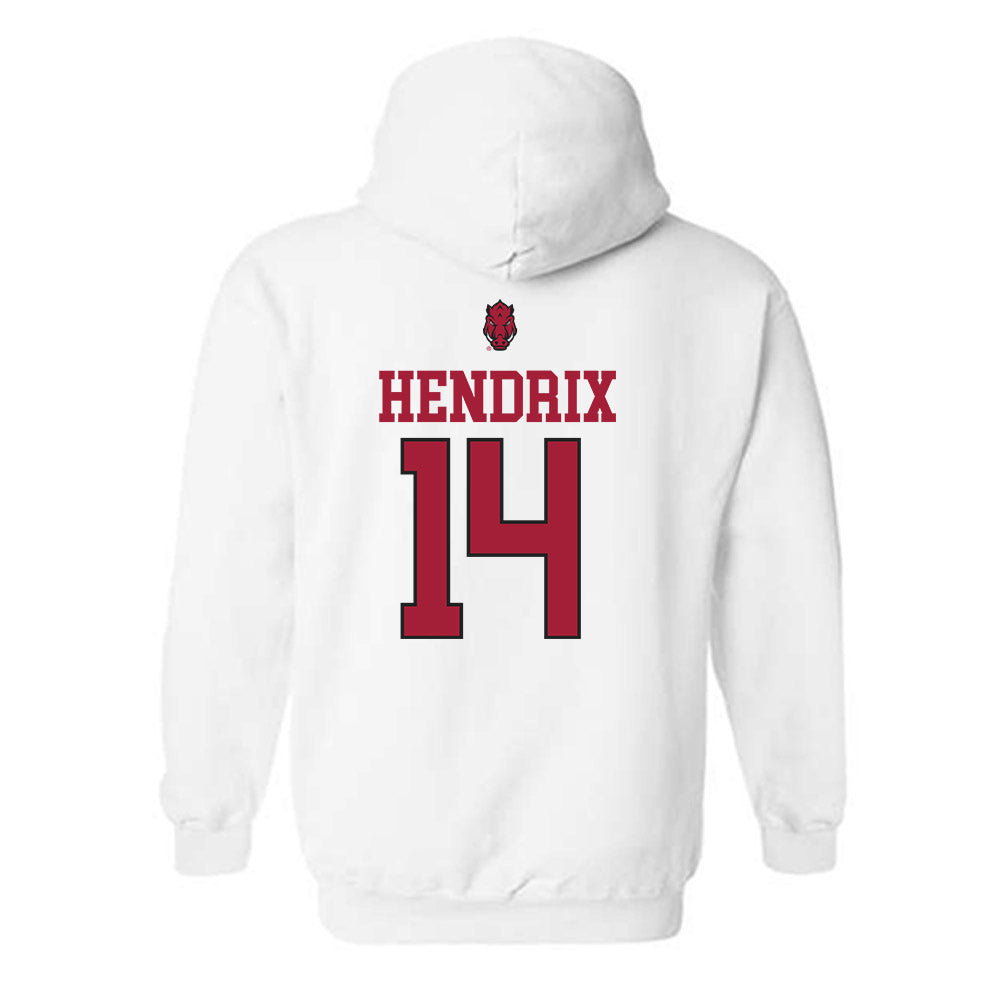 Arkansas - NCAA Football : Hank Hendrix - Classic Shersey Hooded Sweatshirt-1