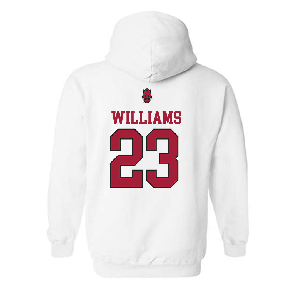 Arkansas - NCAA Football : Ian Williams - Classic Shersey Hooded Sweatshirt-1
