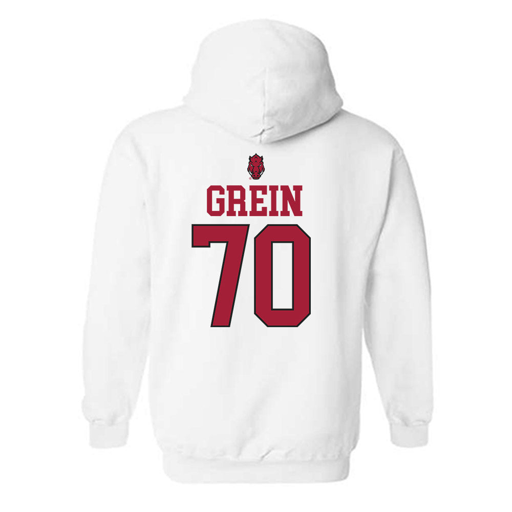 Arkansas - NCAA Football : Dan Grein - Classic Shersey Hooded Sweatshirt-1