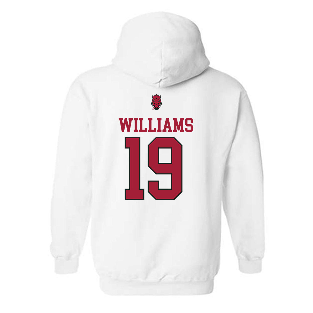 Arkansas - NCAA Football : Kyndrick Williams - Classic Shersey Hooded Sweatshirt-1