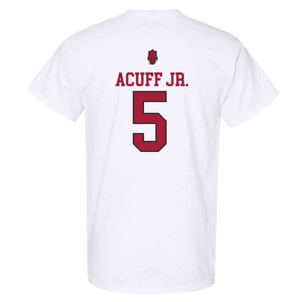 Arkansas - NCAA Men's Basketball : Darius Acuff Jr. - Classic Shersey T-Shirt-1