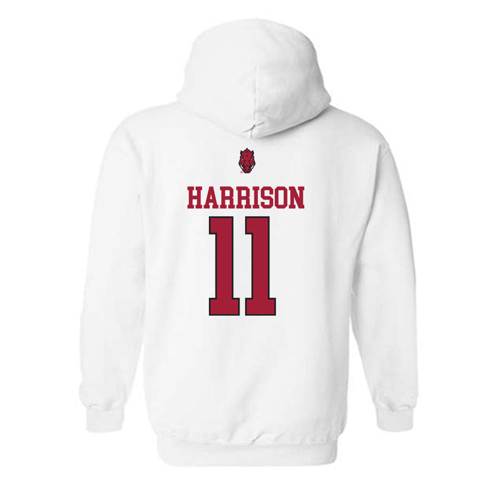 Arkansas - NCAA Football : Monte Harrison - Classic Shersey Hooded Sweatshirt-1