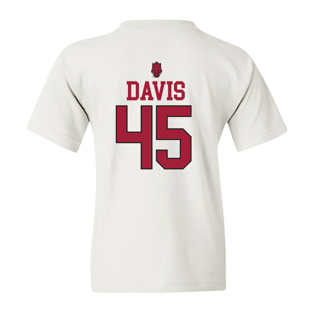 Arkansas - NCAA Football : Preston Davis - Classic Shersey Youth T-Shirt-1