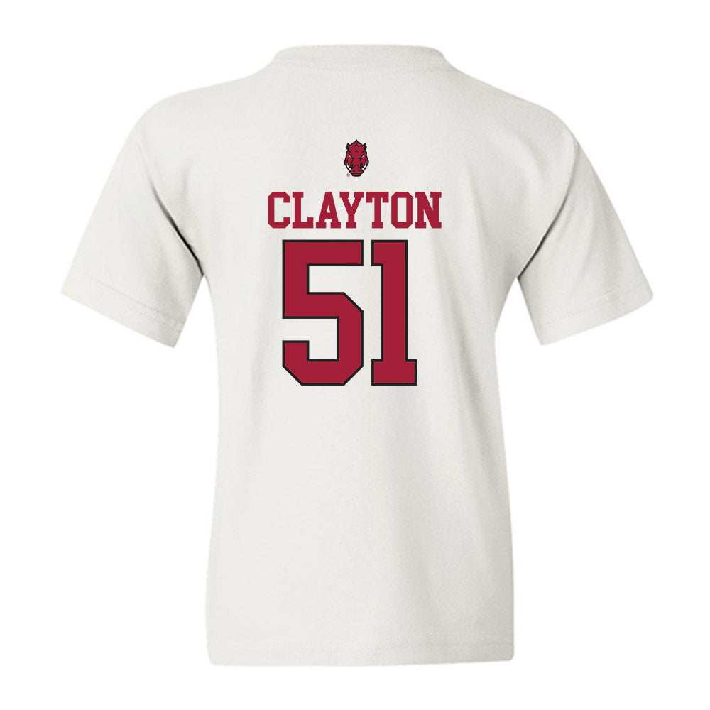 Arkansas - NCAA Football : Carey Clayton - Classic Shersey Youth T-Shirt-1