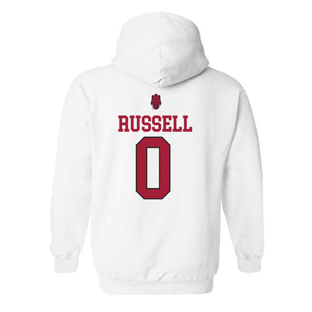 Arkansas - NCAA Football : Braylen Russell - Classic Shersey Hooded Sweatshirt-1