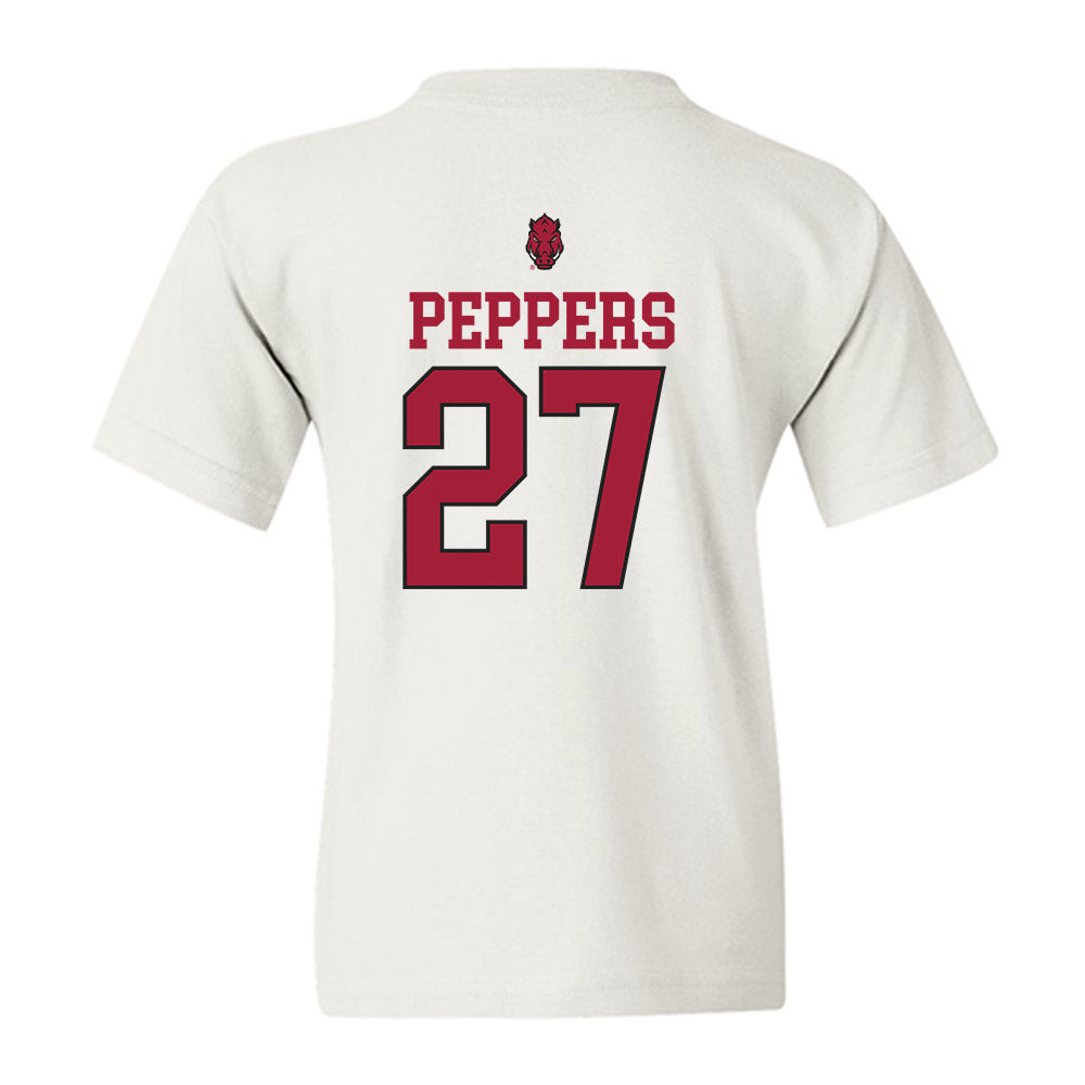 Arkansas - NCAA Women's Volleyball : Journey Peppers - Classic Shersey Youth T-Shirt-1