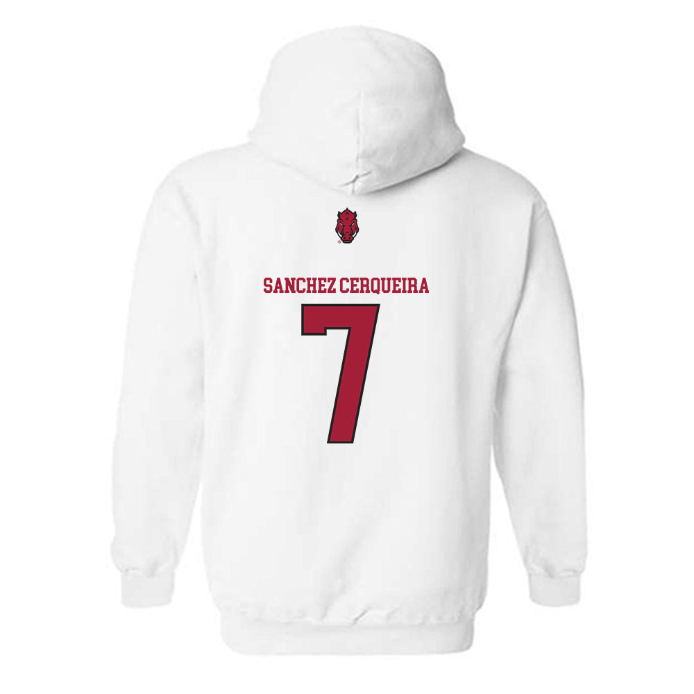 Arkansas - NCAA Women's Basketball : Cristina Sanchez Cerqueira - Classic Shersey Hooded Sweatshirt-1
