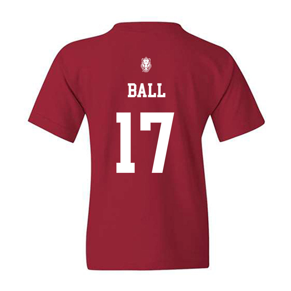 Arkansas - NCAA Women's Soccer : Kennedy Ball - Classic Shersey Youth T-Shirt-1