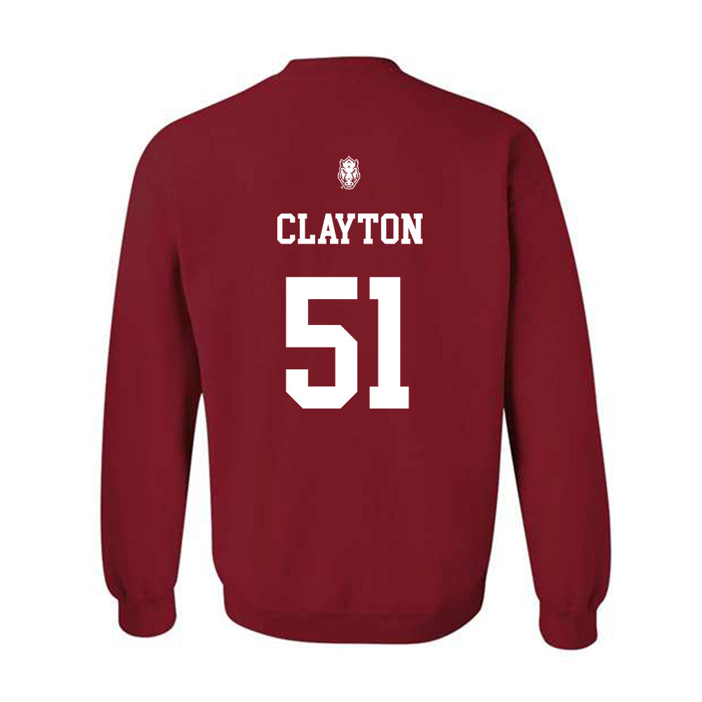 Arkansas - NCAA Football : Carey Clayton - Classic Shersey Crewneck Sweatshirt-1