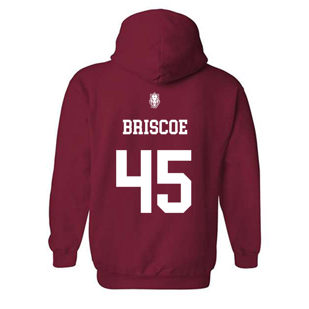 Arkansas - NCAA Baseball : Tye Briscoe - Classic Shersey Hooded Sweatshirt-1