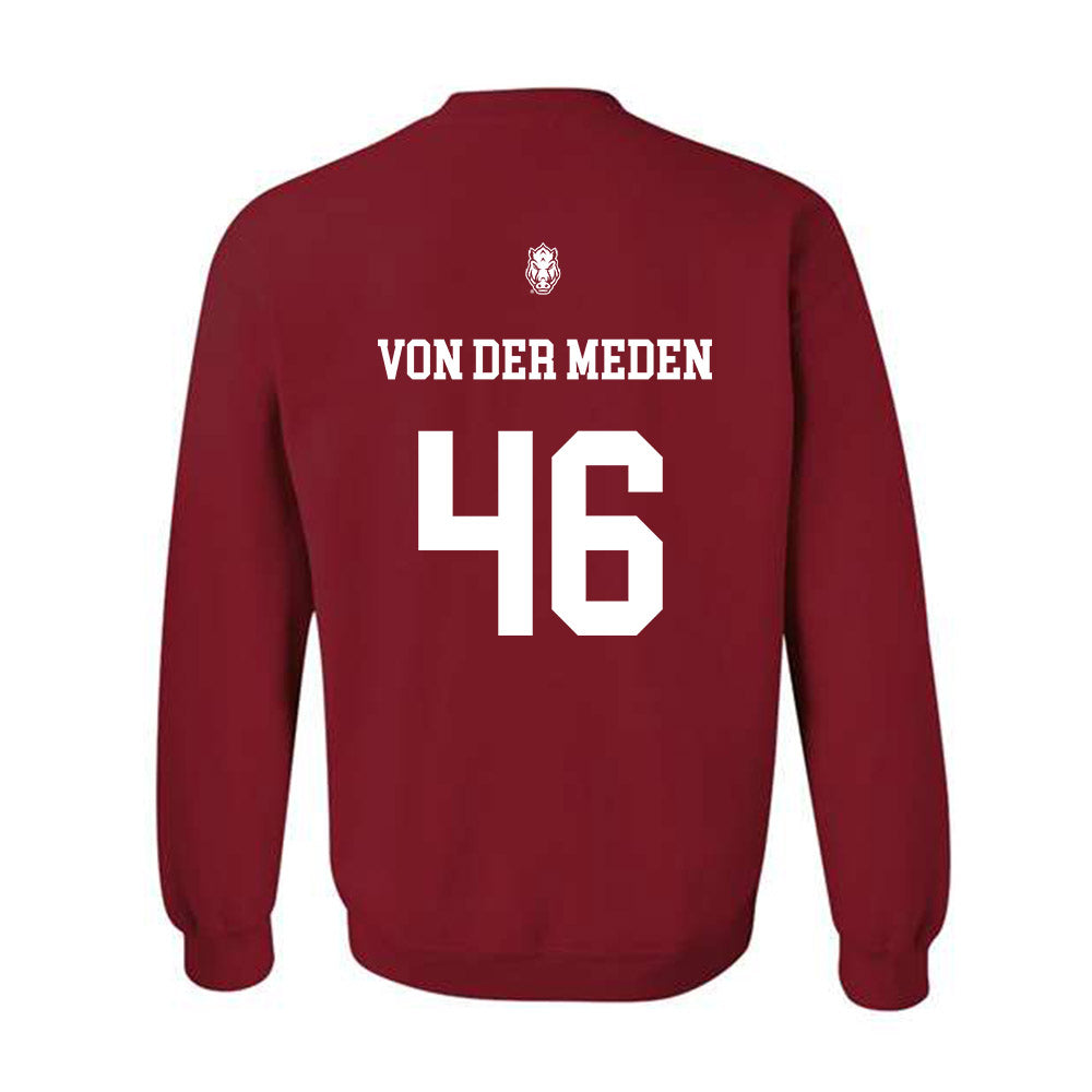 Arkansas - NCAA Football : Charlie von der Meden - Classic Shersey Crewneck Sweatshirt