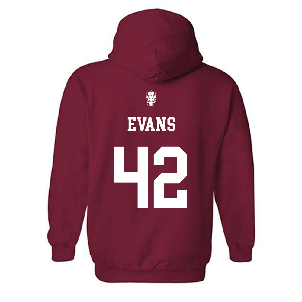 Arkansas - NCAA Football : Jeremy Evans - Classic Shersey Hooded Sweatshirt-1